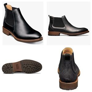 LIKE NEW Florsheim Mens Chalet Plain Toe Gore Chelsea Boots Size 14M